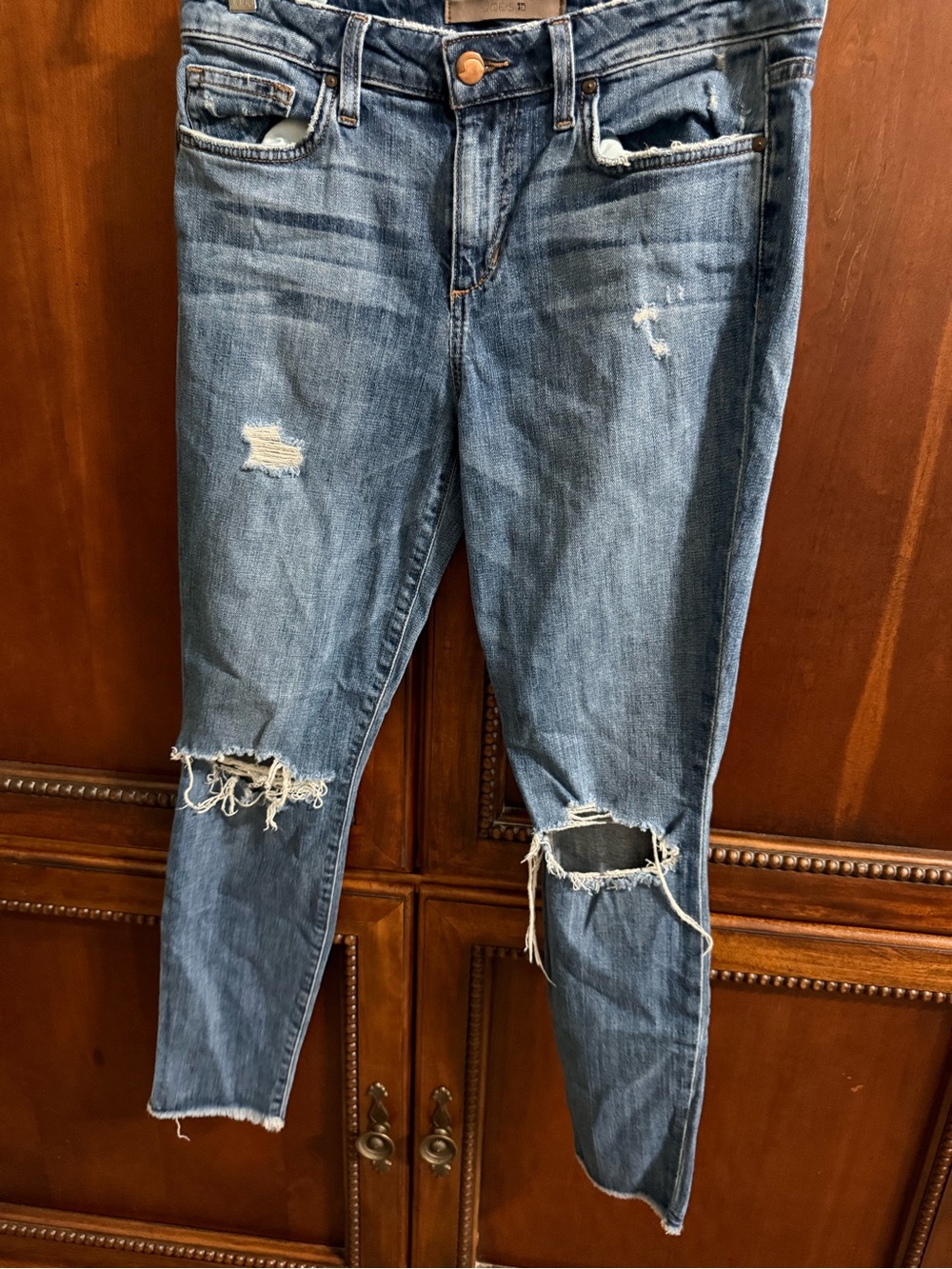 Joe's Jeans Distressed Blue Boyfriend Jeans